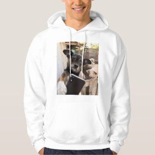Sudadera con capucha de granja divertida selfie de