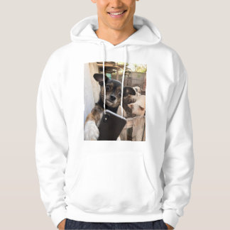 Sudadera con capucha de granja divertida selfie de