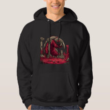 Sudadera con capucha de gusano alienígena rojo gig