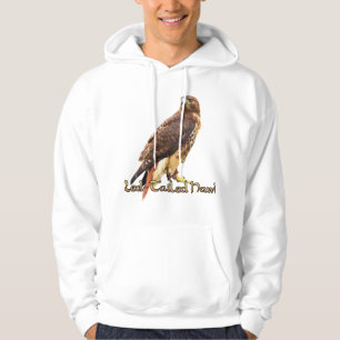 Sudadera con capucha de halcón de cola roja