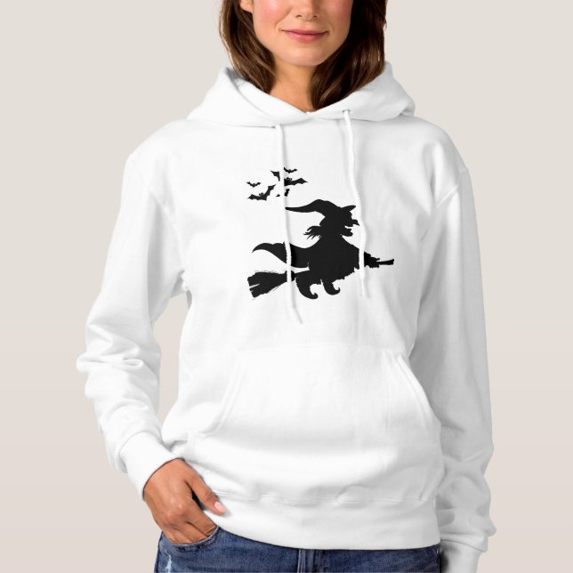 Sudadera con capucha de Halloween de bruja (Anverso)