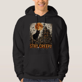 Sudadera con capucha de Halloween de gato negro es