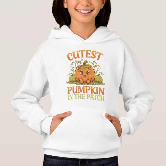 Sudadera con capucha de Halloween la calabaza más  (Anverso)