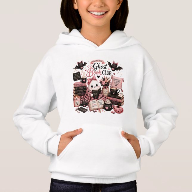 Sudadera con capucha de Halloween para niños con f (Anverso)
