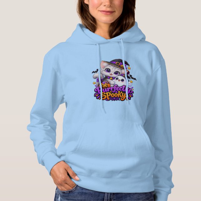 Sudadera con capucha de Halloween perfectamente es (Anverso)