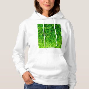 Sudadera con capucha de hierba para mujeres