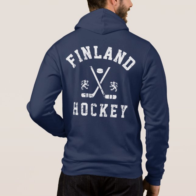 Sudadera con capucha de hockey sobre hielo de Finl (Reverso)