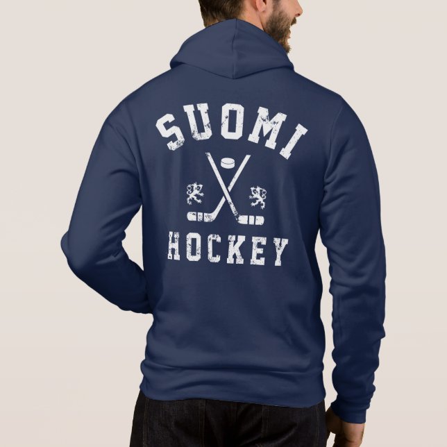 Sudadera con capucha de hockey sobre hielo de Finl (Reverso)
