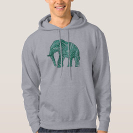 Sudadera con capucha de hombre con elefante Zentan