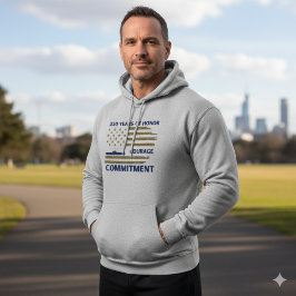 Sudadera con capucha de homenaje a la Marina de lo