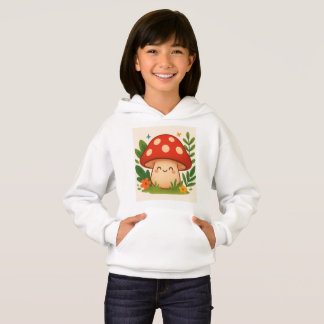 Sudadera con capucha de hongo lindo para niños