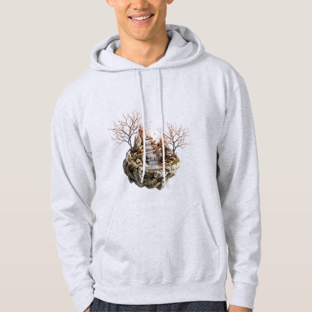 Sudadera con capucha de isla flotante fantasía nat (Anverso)