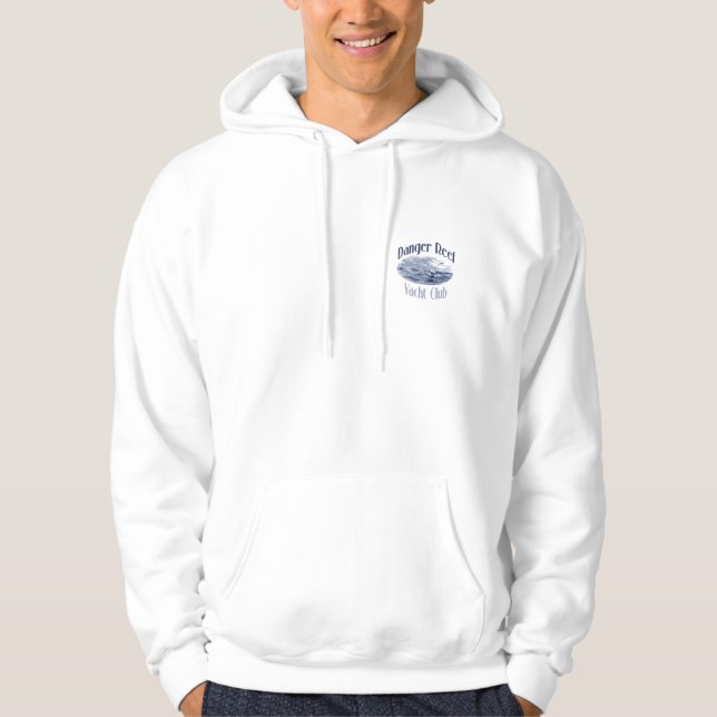 Sudadera con capucha de la bahía del pescador del (Anverso)