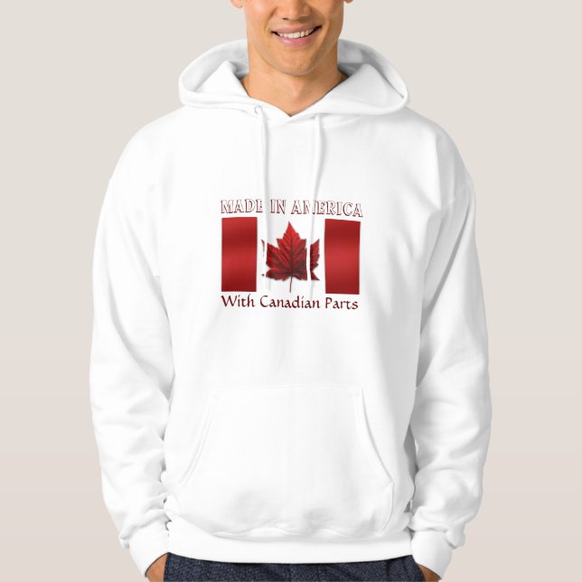 Sudadera con capucha de la bandera de Canadá de la (Anverso)