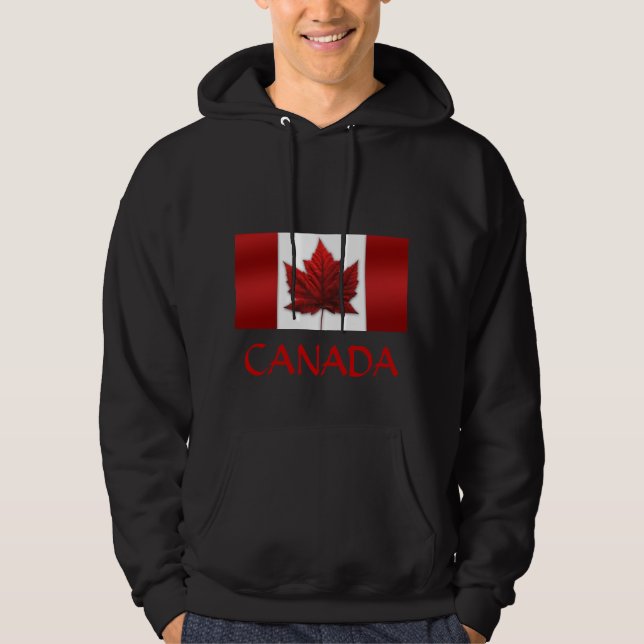 Sudadera con capucha de la bandera de Canadá de la (Anverso)