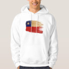 Sudadera con capucha de la bandera de Chile