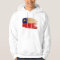Sudadera con capucha de la bandera de Chile