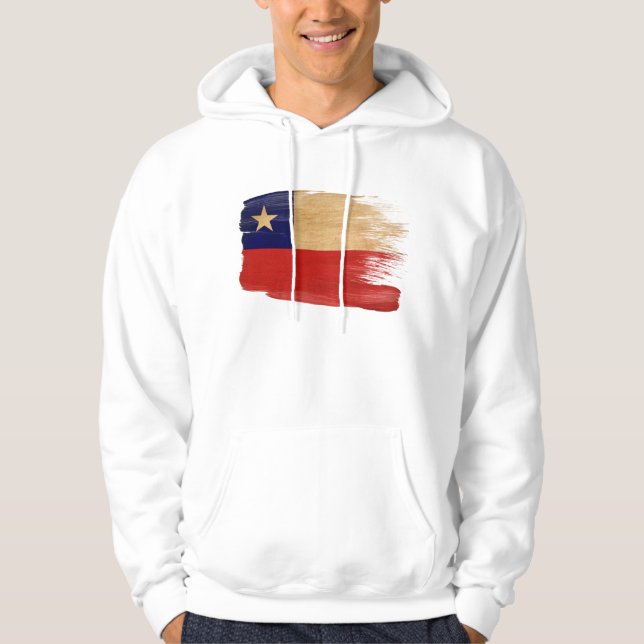 Sudadera con capucha de la bandera de Chile (Anverso)