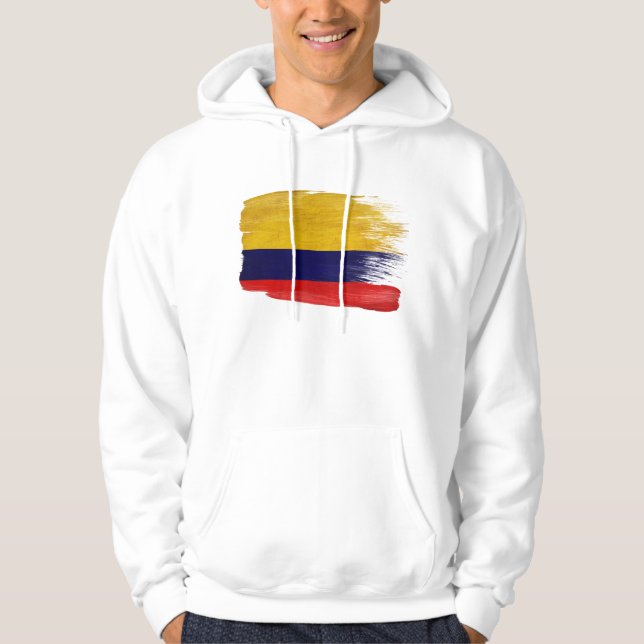 Sudadera con capucha de la bandera de Colombia (Anverso)