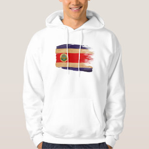 Sudadera con capucha de la bandera de Costa Rica