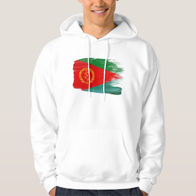 Sudadera con capucha de la bandera de Eritrea (Anverso)