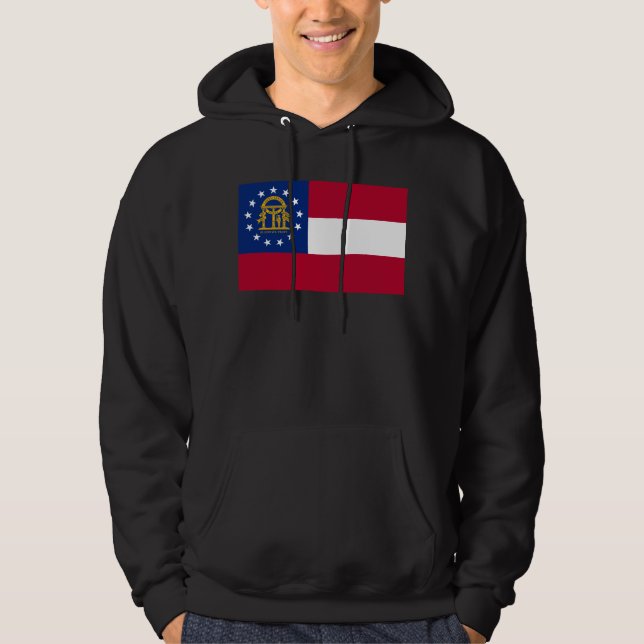 Sudadera con capucha de la bandera de Georgia (Anverso)
