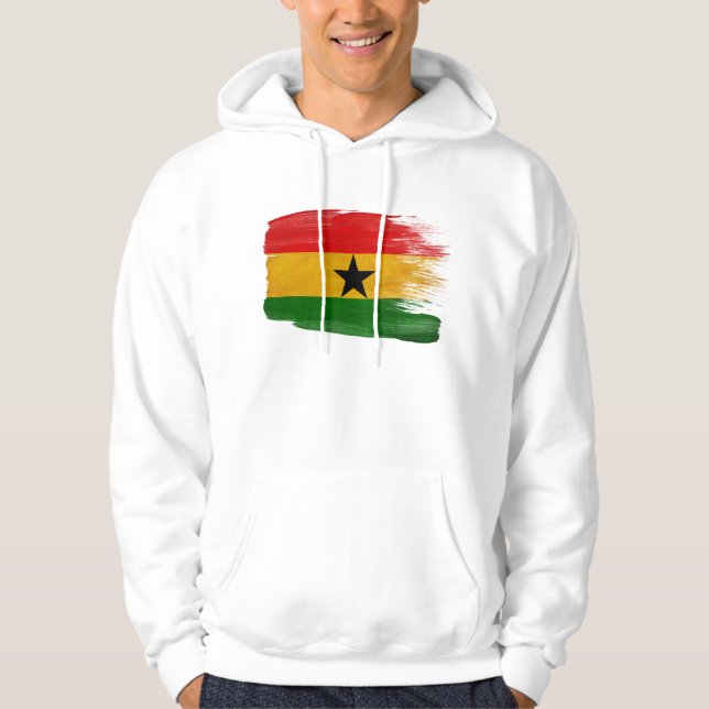 Sudadera con capucha de la bandera de Ghana (Anverso)