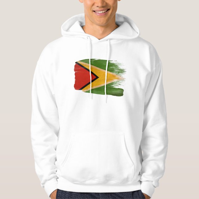 Sudadera con capucha de la bandera de Guyana (Anverso)