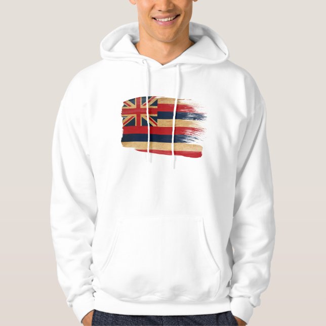 Sudadera con capucha de la bandera de Hawaii (Anverso)