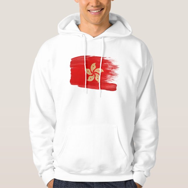 Sudadera con capucha de la bandera de Hong Kong (Anverso)