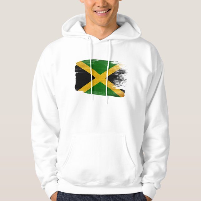 Sudadera con capucha de la bandera de Jamaica (Anverso)