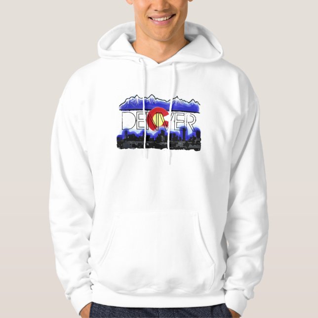 Sudadera con capucha de la bandera de la montaña (Anverso)