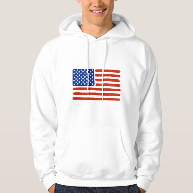 Sudadera con capucha de la bandera de los E.E.U.U. (Anverso)