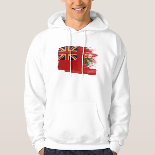 Sudadera con capucha de la bandera de Manitoba (Anverso)
