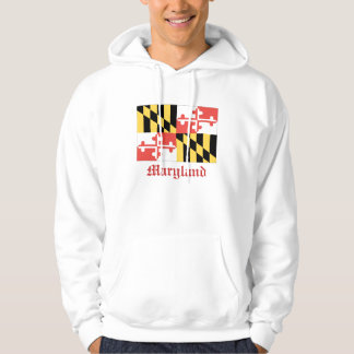 sudadera con capucha de la bandera de Maryland