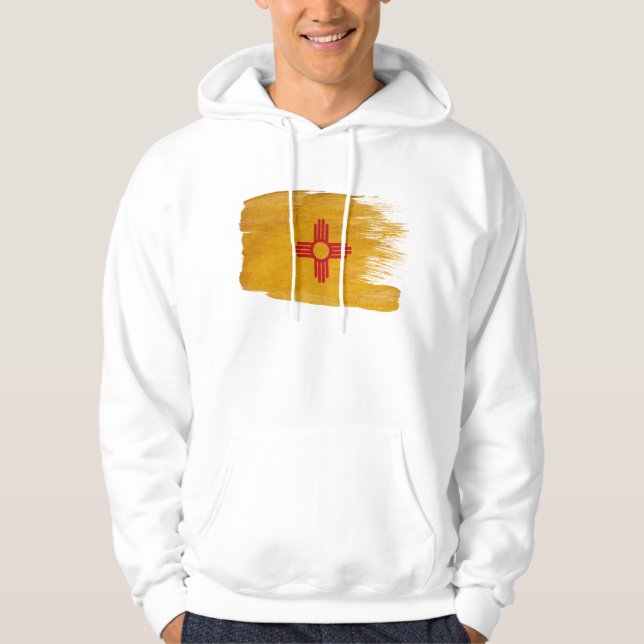 Sudadera con capucha de la bandera de New México (Anverso)