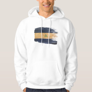 Sudadera con capucha de la bandera de Nicaragua