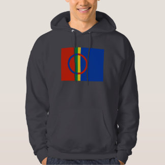 Sudadera con capucha de la bandera de Sami (gris