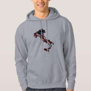 Sudadera con capucha de la bandera ítaloamericana