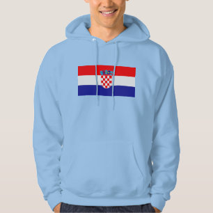 Sudadera con capucha de la bandera oficial de Croa
