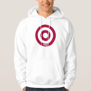 Sudadera con capucha de la blanco de la unión