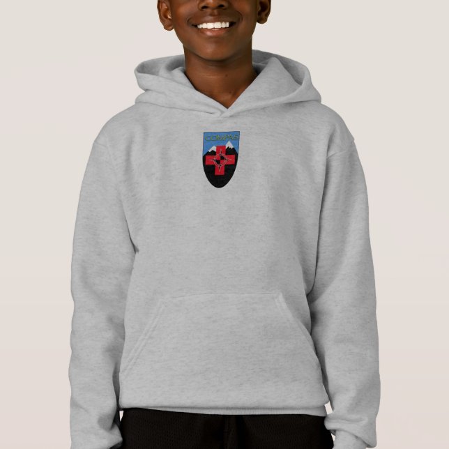 Sudadera con capucha de la camiseta de COMPAS, (Anverso)