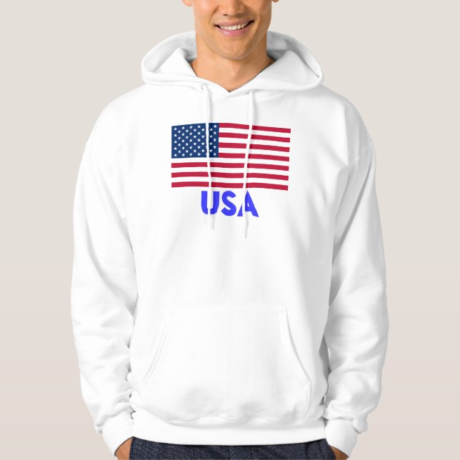 Sudadera con capucha de la camiseta de la bandera (Anverso)