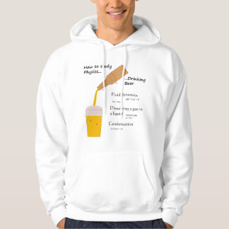 Sudadera con capucha de la cerveza y de la física