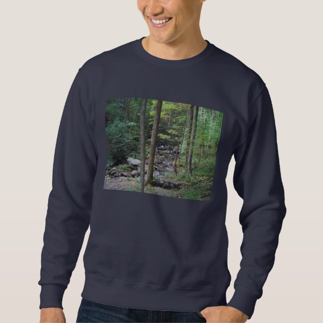 Sudadera con capucha de la corriente del arbolado (Anverso)