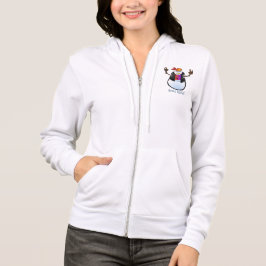 Sudadera con capucha de la cremallera del muñeco