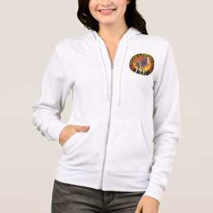 Sudadera con capucha de la cremallera del paño