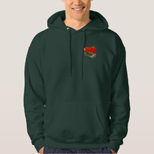 Sudadera con capucha de la cremallera del paño