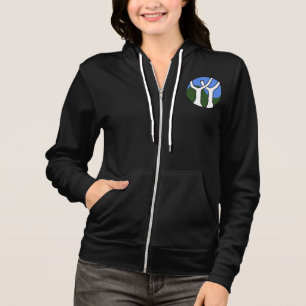 Sudadera con capucha de la cremallera del raglán