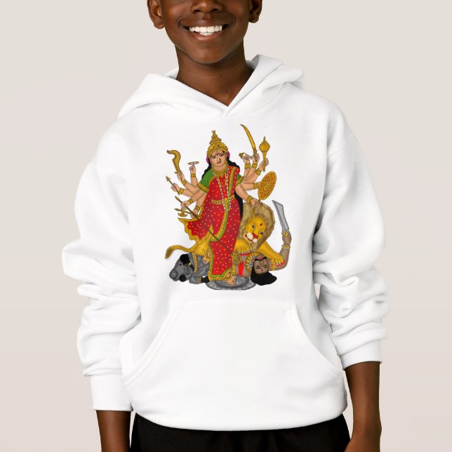 Sudadera con capucha de la diosa Durga (Anverso)